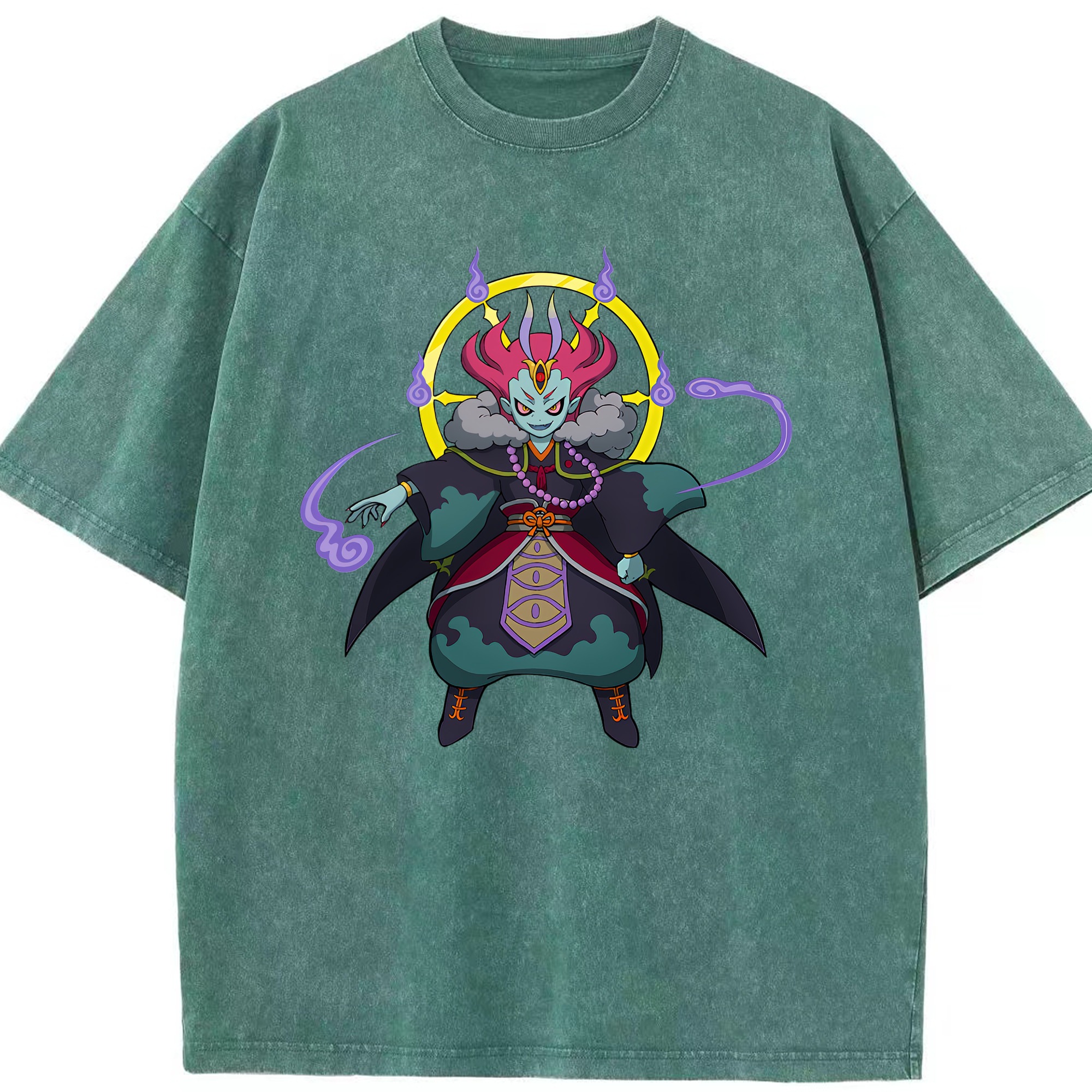 （画像用） 妖怪ウォッチ Yo-kai Watch 綿100% ヴィンテージ風 半袖Tシャツ（フロントプリント）